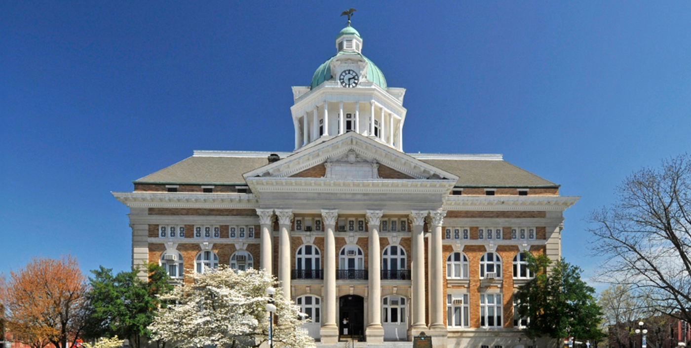 The historic Giles County Courthouse (shown from the front) is one of Tennessee’s most picturesque courthouses but needed a facilities condition assessment to inform improvements.
