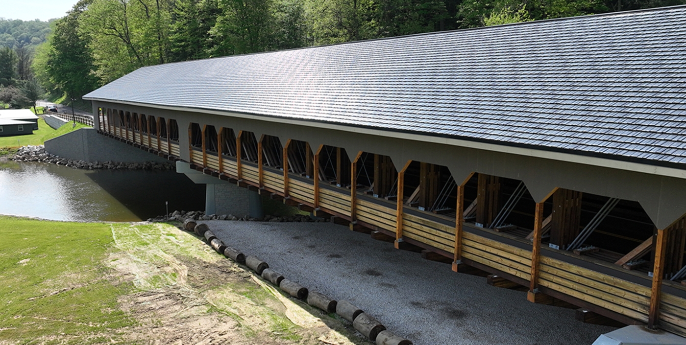The Spellacy Bridge provides access to many recreational amenities in the area.