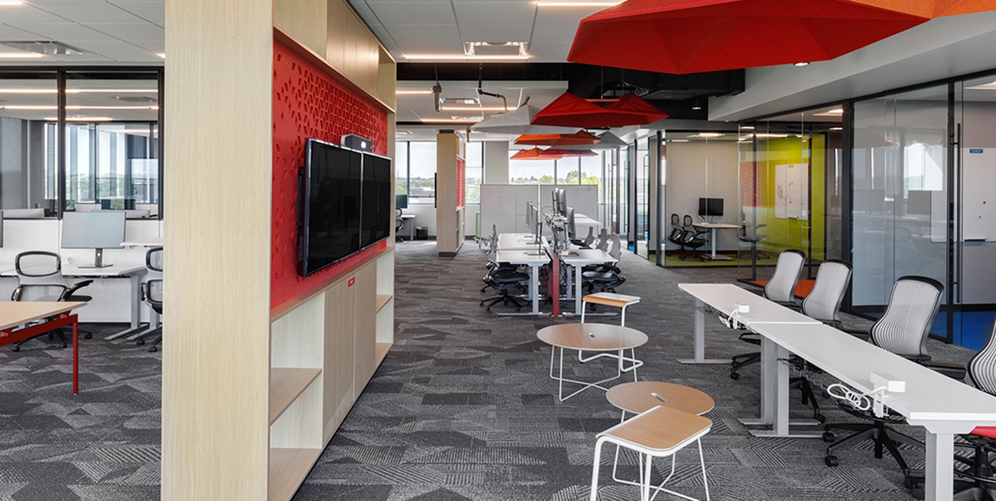 Open work and collaboration space at Fuse Innovation Center.