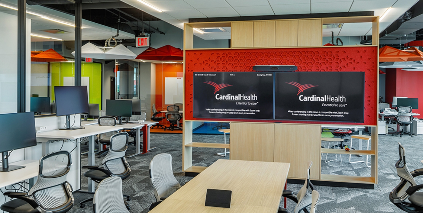 Collaboration and video conferencing space at the Fuse Innovation Center 