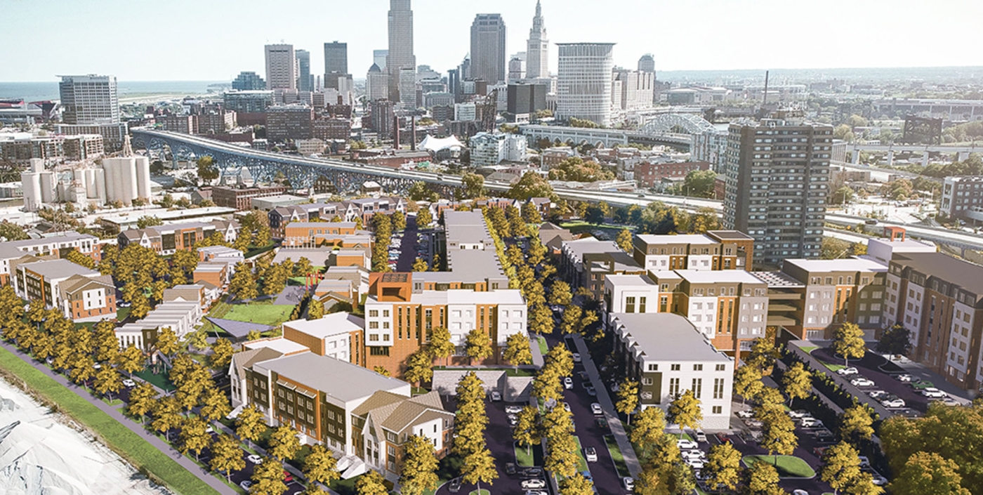 Color rendering of Lakeview Terrace proposed housing.