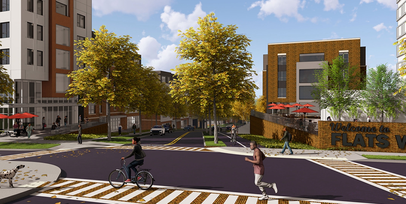 Color rendering of Lakeview Terrace.