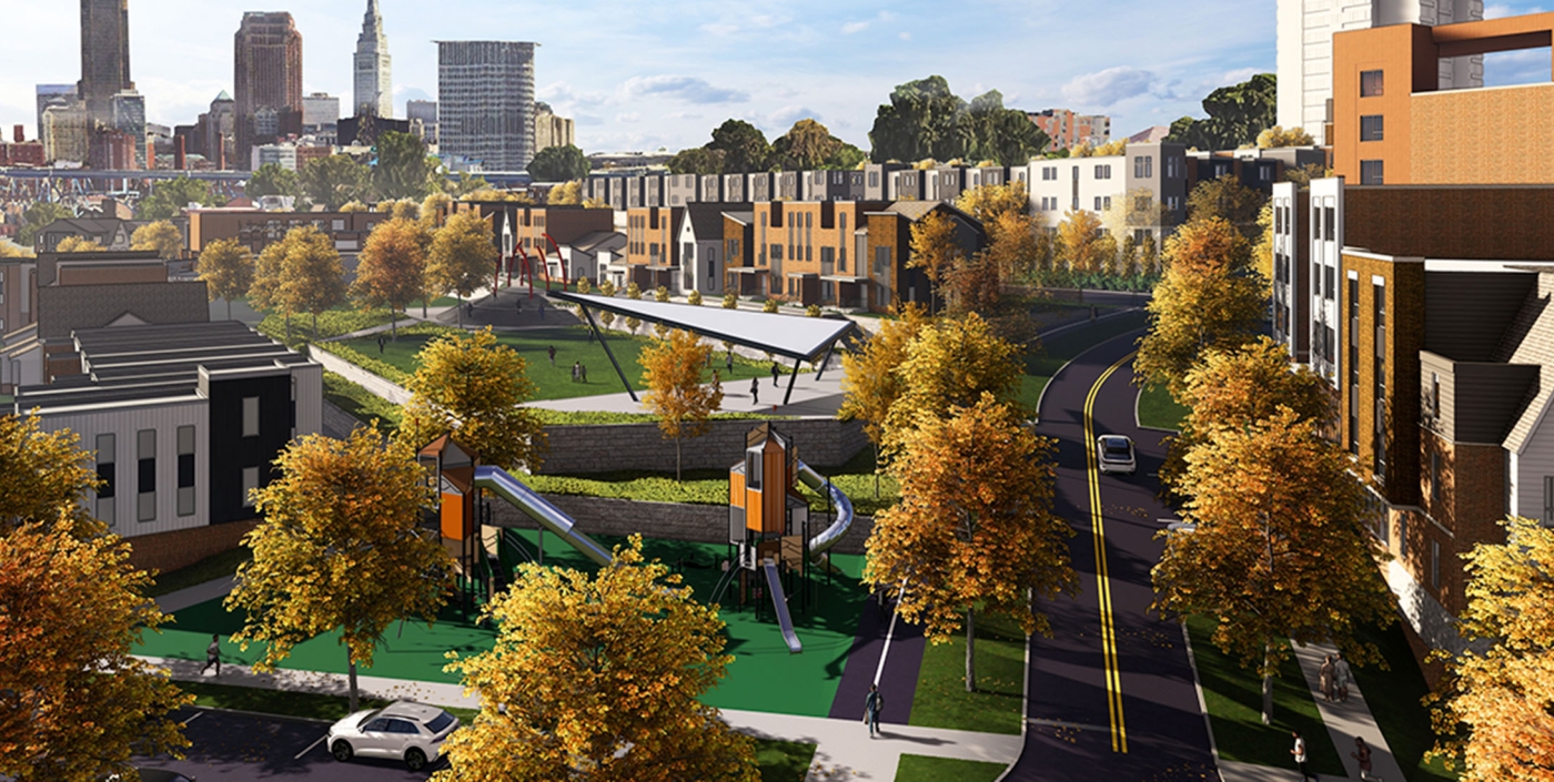 Color rendering of Lakeview Terrace.