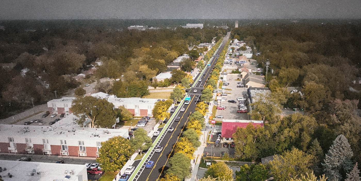 Rendering of proposed alignment