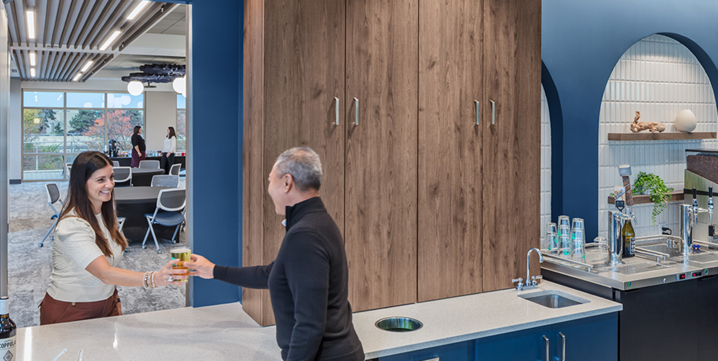 Cafe at Volt and Vine on the IGS Energy Corporate campus