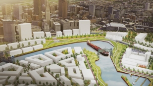 Cleveland's Vision for the Valley includes Collision Bend, narrow and crooked passages along Cuyahoga River.