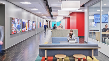 Corridor at offices of Cardinal Health