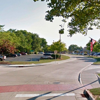 Huron, Ohio’s updated streetscape by OHM Advisors includes new traffic signage.