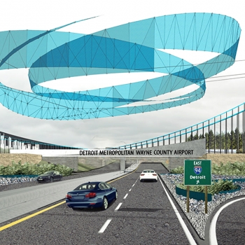 A newly-imagined gateway for Detroit Metro Airport travelers.