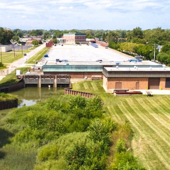 The Chapaton Retention Treatment Basin in Macomb County, Michigan.