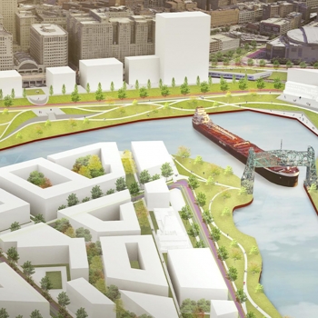 Cleveland's Vision for the Valley includes Collision Bend, narrow and crooked passages along Cuyahoga River.