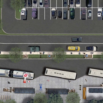 SMART Park and Ride Coolidge Platform Rendering