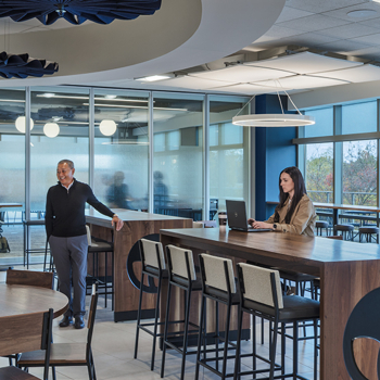 Flexible work and multipurpose space at Volt and Vine on the IGS Energy Corporate campus