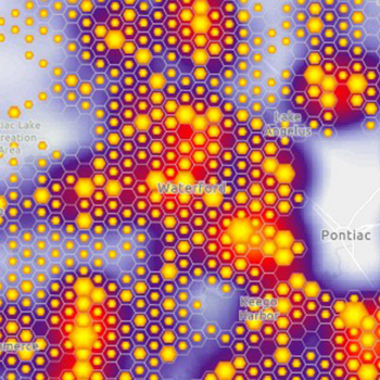 GIS map of historic crash locations