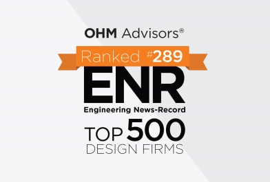 OHM Advisors ranked No. 289 in Engineering News-Record’s 2017 Top 500 Design Firms list.