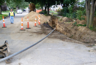 OHM Advisors uses trenchless technology to repair and replace underground pipes.
