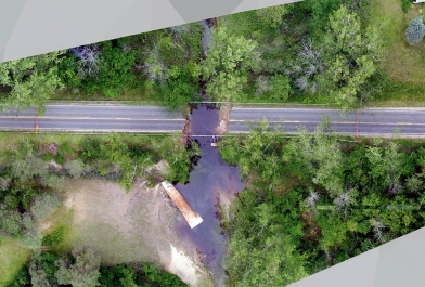 Drone photography captured the damage caused by flooding in Midland, Michigan.