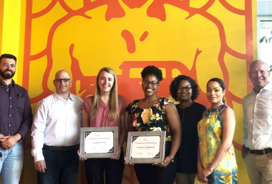 2019 Diversity Scholarship Recipients in Cleveland office of OHM Advisors.