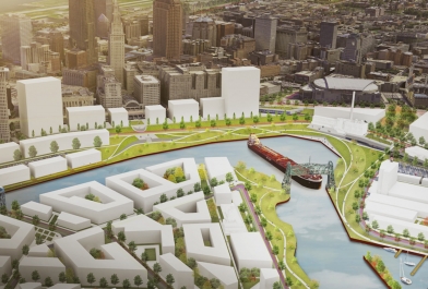 Cleveland's Vision for the Valley includes Collision Bend, narrow and crooked passages along Cuyahoga River.