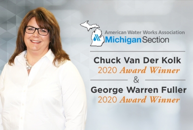 Christine Spitzley AWWA MI Fuller and Van Der Kolk Awards 