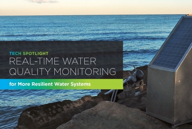 Tech Spotlight blog header Edgewater Beach water quality monitoring