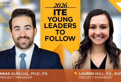 Anas Alrejjal Lauren Hull Headshot ITE Young Leaders