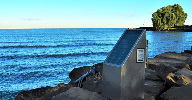 Edgewater Beach real-time sensors monitor storm-driven bacteria