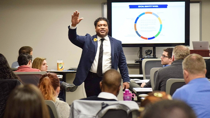 Dr. Damon A. Williams conducts ongoing educational seminars about diversity.